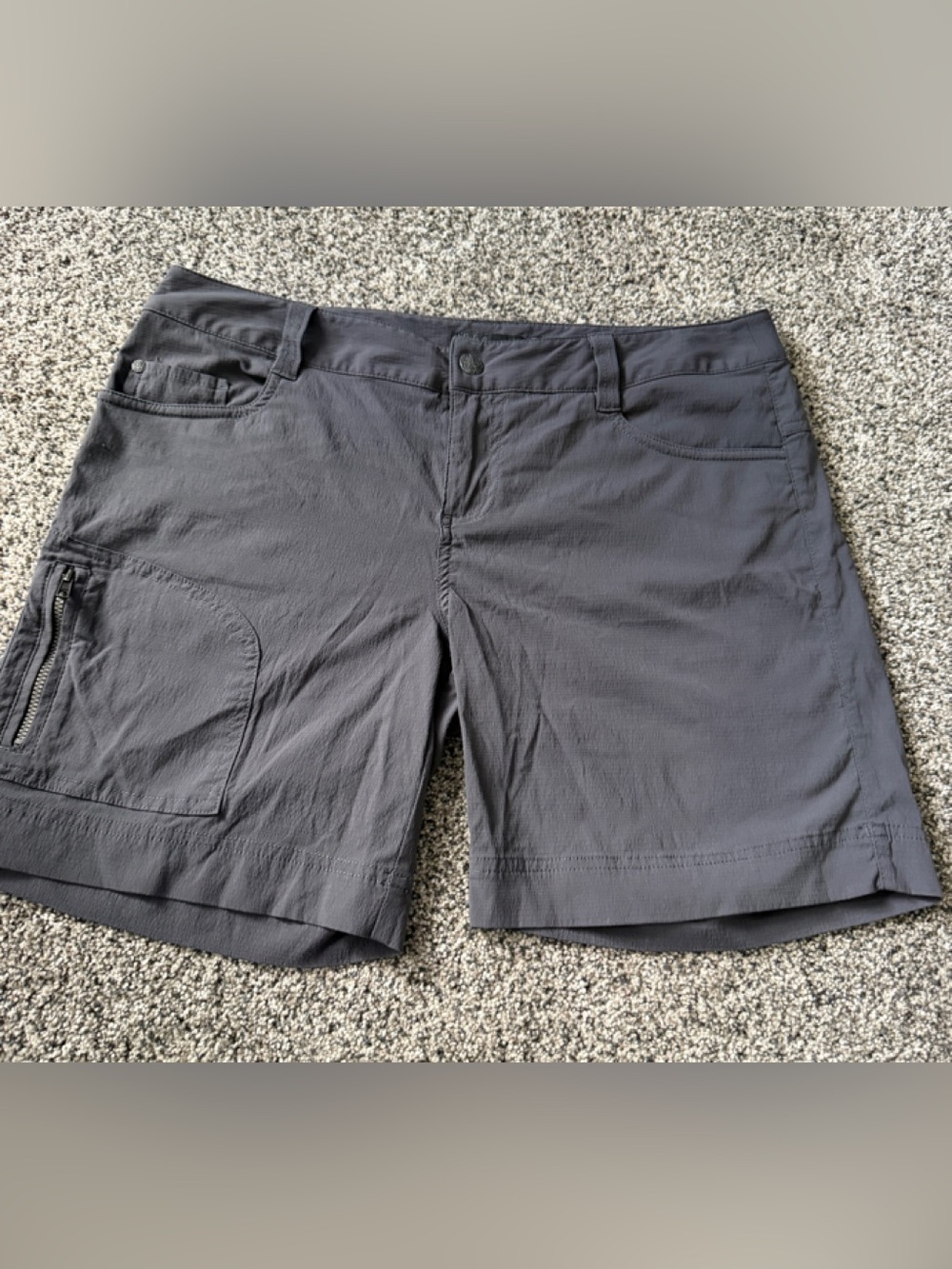 Prana Women's Charcoal Outdoor Utility Shorts - size 10